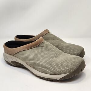 Merrell Encore Breeze 4  Beige Slide Slip On Mules Women Size 10.5W Comfort Shoe